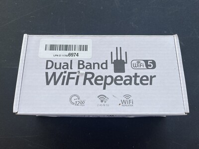 WiFi Range Extender Repeater 1200Mbps Wireless Amplifier Router Signal Booster