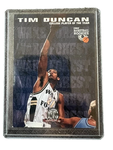 Score Tim Duncan Basketball Rookie Sports Trading Cards & Accessories