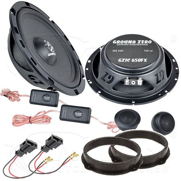 Ground Zero Lautsprecher FüR Seat Leon III 5F Ab 2012 Front TüR Vorn 140W #AL5V-image