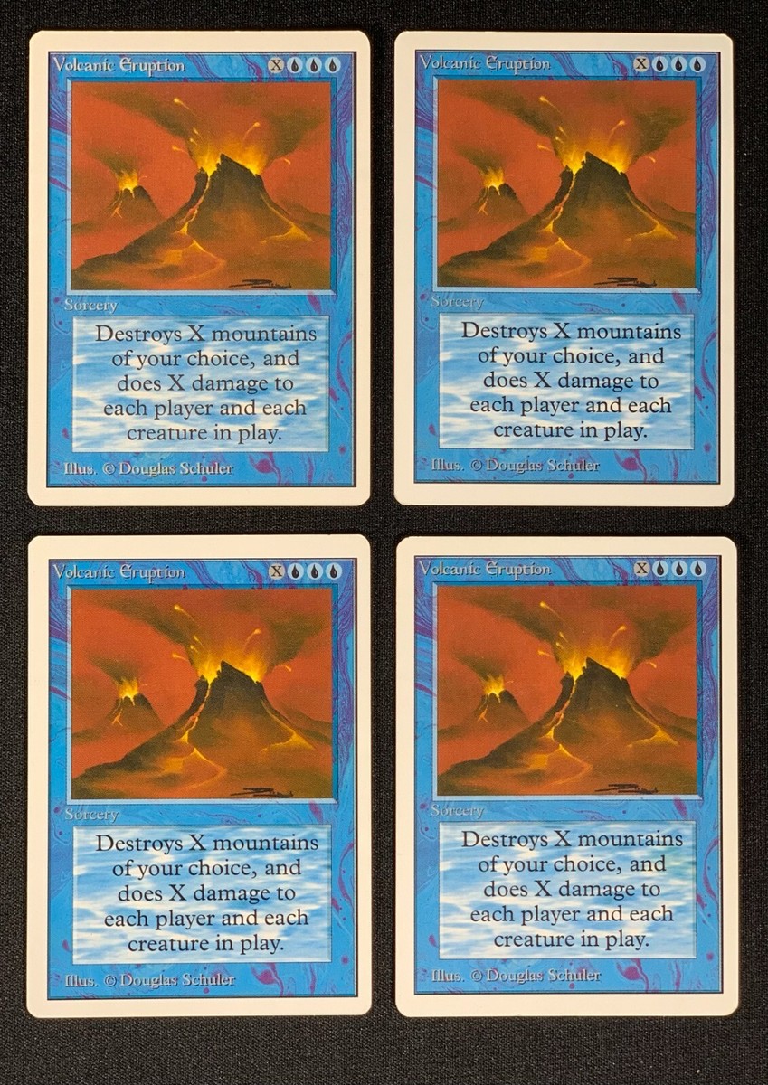 MTG volcanic  英語 1枚 歴戦 プレイド 1993 MAGIC: THE GATHERING LTD ED (ALPHA) RARE VOLCANIC