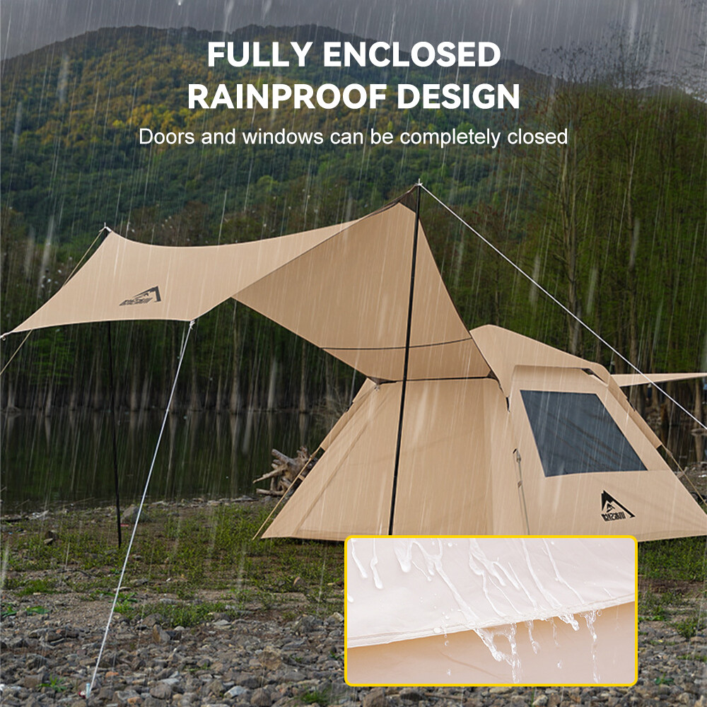 Pop Up Camping Tent with zipper Tent and Canopy Support Used