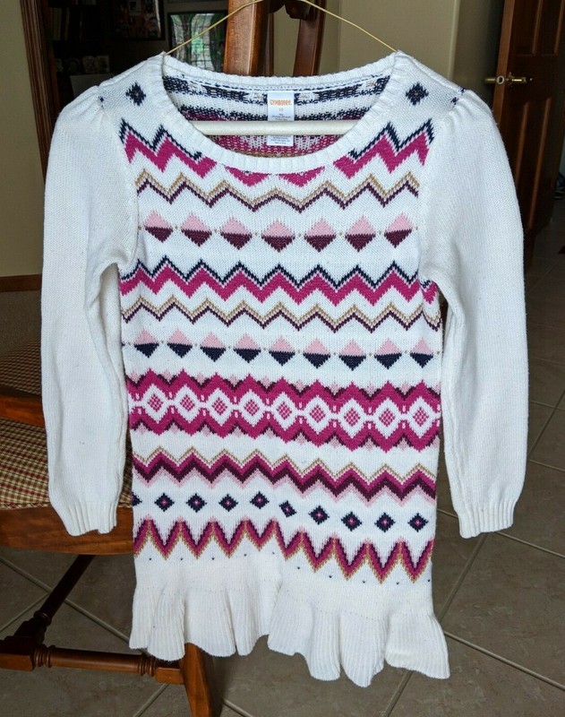 Gymboree Kids Patterned Sweater Dress (Size 10)