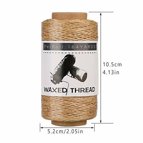 Waxed Thread 150m /164yards Khaki Leather Waxed Thread Leather Sewing