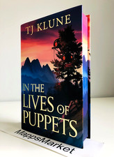 SIGNED In the Lives of Puppets by TJ Klune FAIRYLOOT EXCLUSIVE HC Sprayed Edges