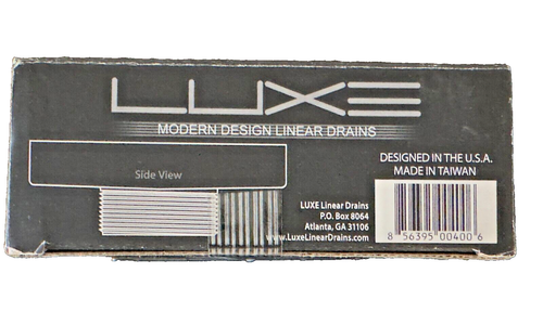 Luxe 18GA Stainless Steel Square Tile Drain 4.25" x 4.25" Tile Opening, NIB - Picture 2 of 3