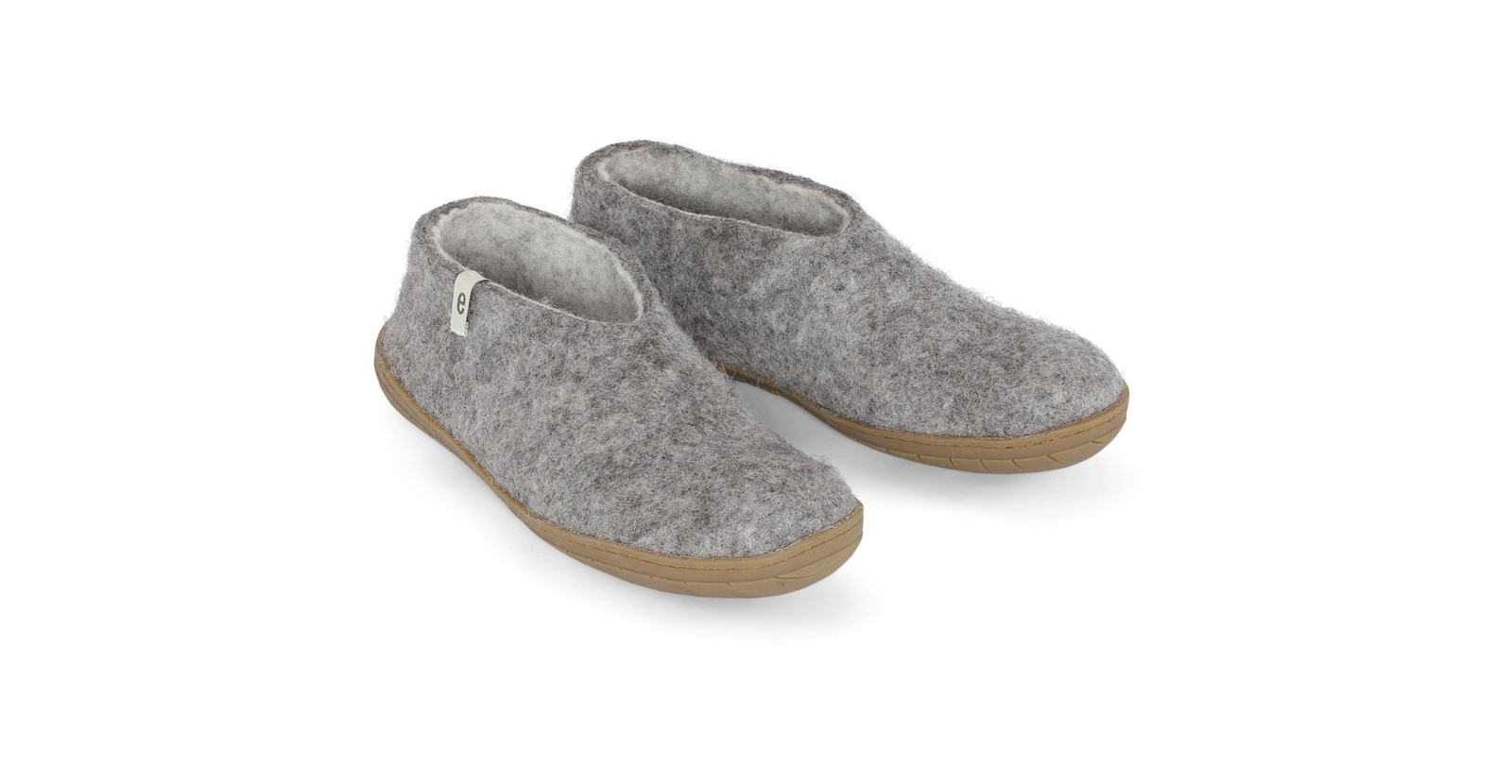 SAOLA scarpa egos copenhagen feltro classica suola in gomma in lana di pecora grigio naturale