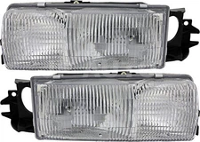 For 1991-1996 Chevrolet Caprice Headlight Halogen Set Driver and Passenger Side