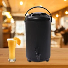 Stainless Steel Insulated Beverage Dispenser Insulated Thermal Hot/ Cold Milk US