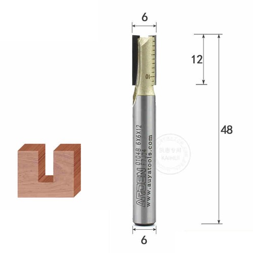 1/2" Shank Straight Router Bit Cutter Wood Milling Cutting CNC Flush Trim Bit - Picture 16 of 26