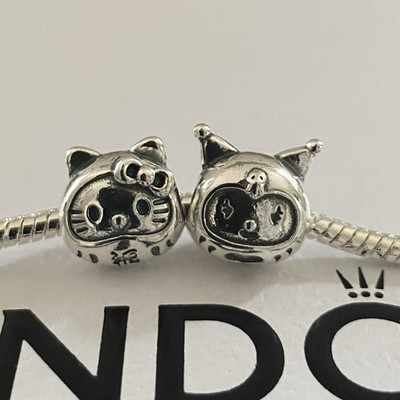 Hello Kitty und Kuromi Silber Charm zusammen Angebot - JAPAN - S925 - Anime