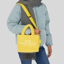Marc Jacobs Yellow The Terry Small Tote Handbag 