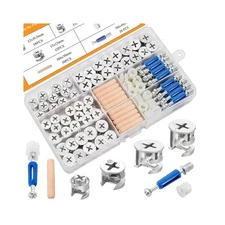 120PC Furniture Lock Kit, Alloy Steel, Rustproof, Perfect for DIY Projects