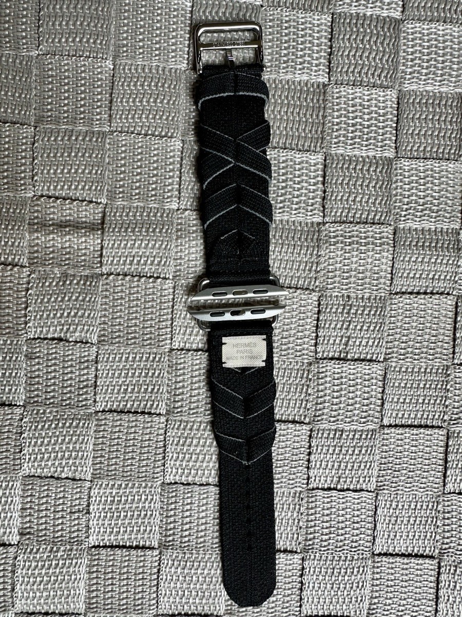 【HERMES】Apple Watch Band/Bridon Single Tour/46ｍｍ Apple Watch Hermès - 45mm Kaki Bridon Single Tour Band. | eBay