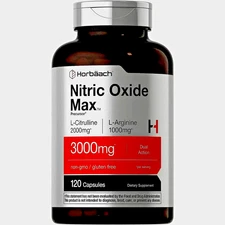 Nitric Oxide Booster L-Arginine, L-Citrulline 3000mg 120 Caps HIGHEST POTENCY 
