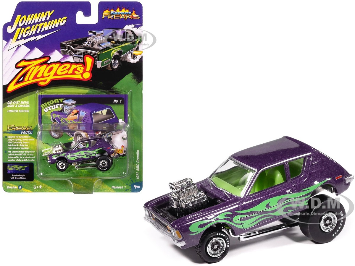 1971 AMC GREMLIN PASSION PURPLE ZINGER 1/64 JOHNNY LIGHTNING