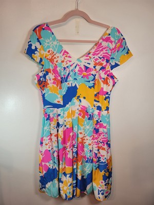 julie brown dresses on sale Leah Dress in Navy Swirl by Julie Brown main image 1