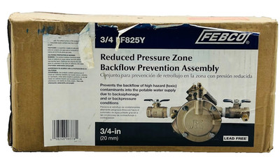 Febco 3/4 in. Reduced Pressure Zone (RPZ) Backflow Preventer Assembly, Lead-Free