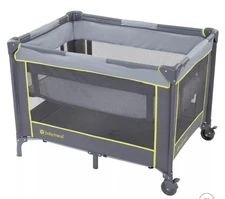 Baby Trend Portable Playard with Bassinet Twinkle Lime