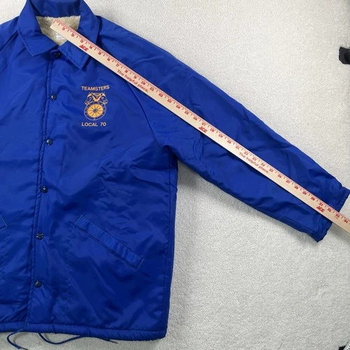 King Louie Pro Fit Teamsters Local 70 Blue Sherpa Lined Insulated Jacket USA image 11