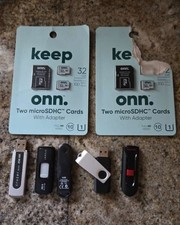 USB Flash Drive SD Card Lot Adapter Set 32GB /8GB/2GB/256mb