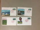 Four Japan NATIONAL PARKS fdc with same stamp,diff pictures