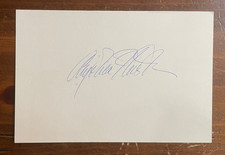 Anjelica Houston Signed Autograph Signature 4x6 Index Card 