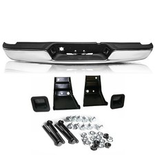 Chrome Rear Step Bumper For 2002-2008 Dodge Ram 1500 With Top Pads