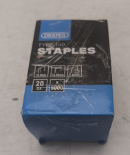 Draper Type-140 Staples, 14mm (Pack of 5000) - 10042 - Heavy-Duty Galvanised 0.0014 per staple