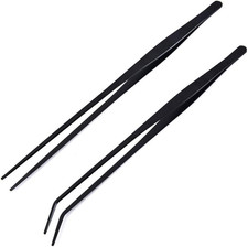 2 Pack Aquarium Forceps, 15 Inch Long Handle Aquarium Tweezers Stainless Steel S