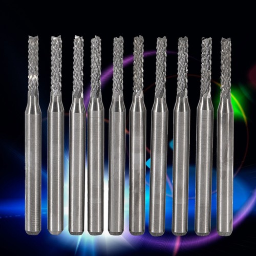 10pcs 2mm Cemented Carbide End Mill Bits Carving Drill SMT/CNC/PCB Cutter Part - Picture 5 of 8