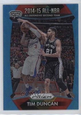 2015-16 Panini Prizm All-NBA Team Light Blue 123/199 Tim Duncan #399 HOF 19m2
