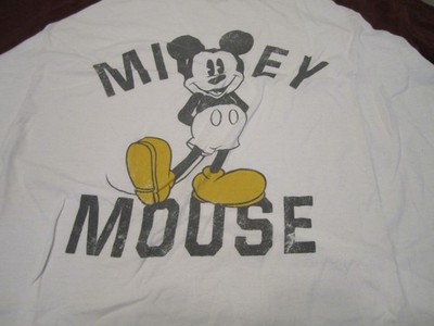 DISNEY Mickey Mouse Women's T-Shirt Burgundy & White 3/4'' Sleeve Size 3X WOW!!!!