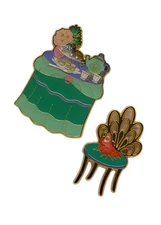 Disne Loungefly Pin Set 2025 Princess Tea Party Mystery Little Mermaid #175607