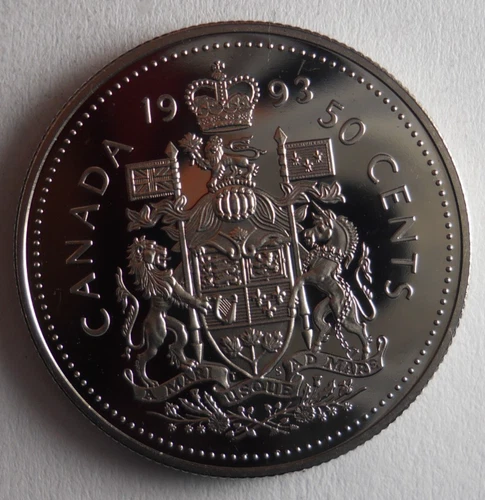 1993 CANADA 50 CENTS - AU/UNC PROOF Coin - Lot #B12