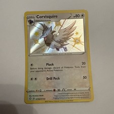 Pokemon Card Corvisquire SV102/SV122 Shining Fates Shiny Vault Holo Rare NM