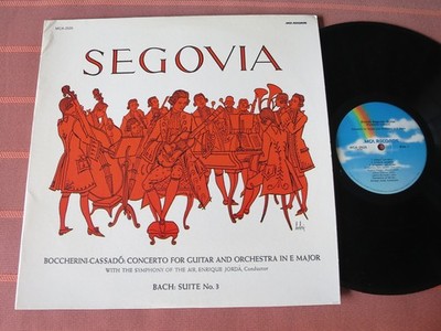 ANDRES SEGOVIA   CONCERTO FOR GUITAR AND ORCHESTRA IN E MAJOR   12 LP Vinyl 1973