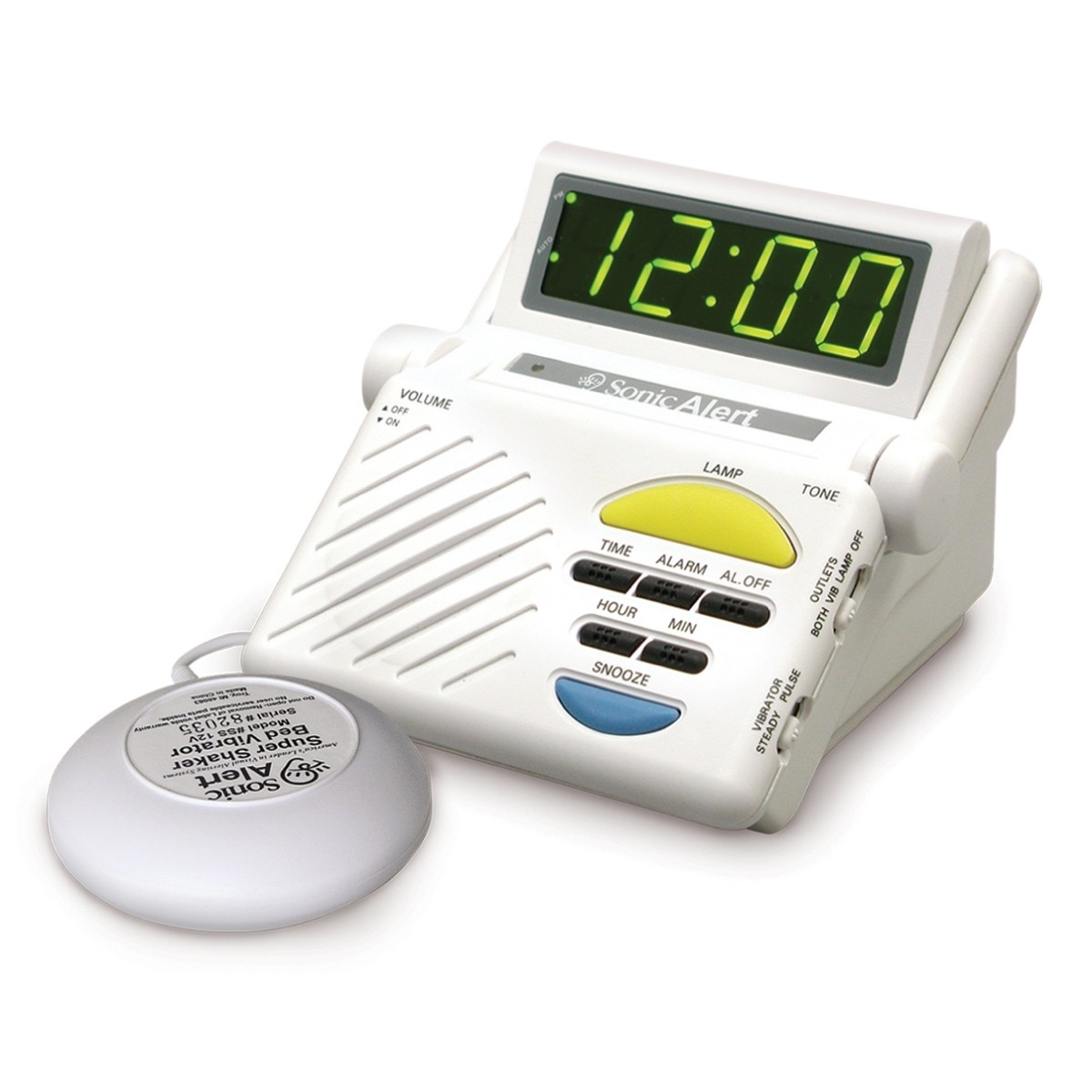 Sonic Bomb Sonic Boom Alarm w/VIB SB1000SS UPC 650518100008 