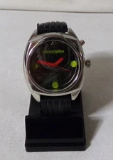 Infinity Mirror Optics Fluorescent Lighted Wrist Watch