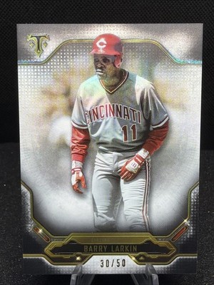 2020 Topps Triple Threads - Barry Larkin #28 Onyx /50