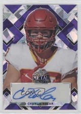 2022 Leaf Metal Draft Portrait Purple Crystals 13/15 Charlie Kolar Auto 4z8