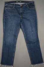 WL11471 FANTASTIC ****OLD NAVY**** MID-RISE BOYFRIEND FIT WOMENS BLUE JEANS sz14