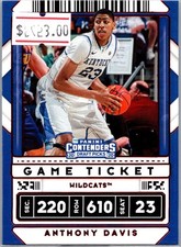 2020-21 Panini Contenders Draft Picks Variation Game Ticket Red #7 Anthony Davis