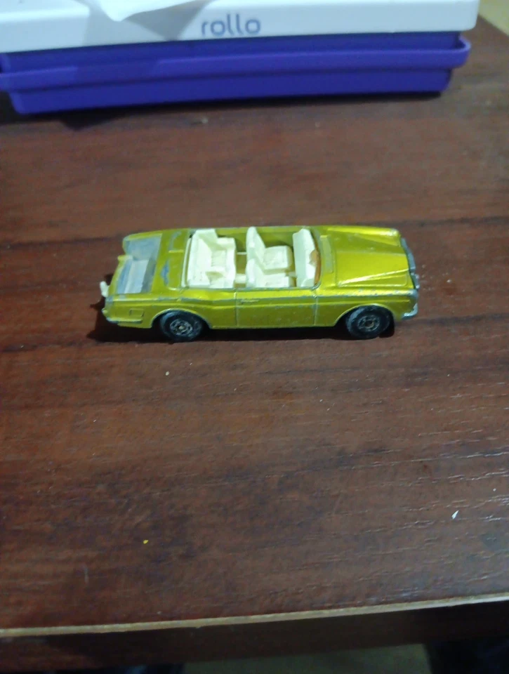 1969 Lesney Matchbox Superfast No.69 Gold Rolls Royce, Parts Or Repair, Rough! - Image 2 of 4