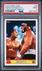 2015 TOPPS WWE HULK HOGAN TRIBUTE #29 FACES THE ROCK AT WRESTLEMANIA PSA 9