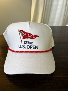 Casquette Golf Short Par 4 – US Open 123rd, Snapback Bleu/blanc, Homme