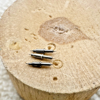 LOT X3 - Waltham 12s 8143 Pocket Watch Friction Balance Staff - Watchmaker