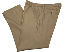 Dockers Straight Fit Flat Front Slacks Mens 38 X 32 Waterless Brown Pants