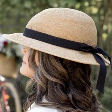 Straw Hat Bike Helmet COVER ONLY