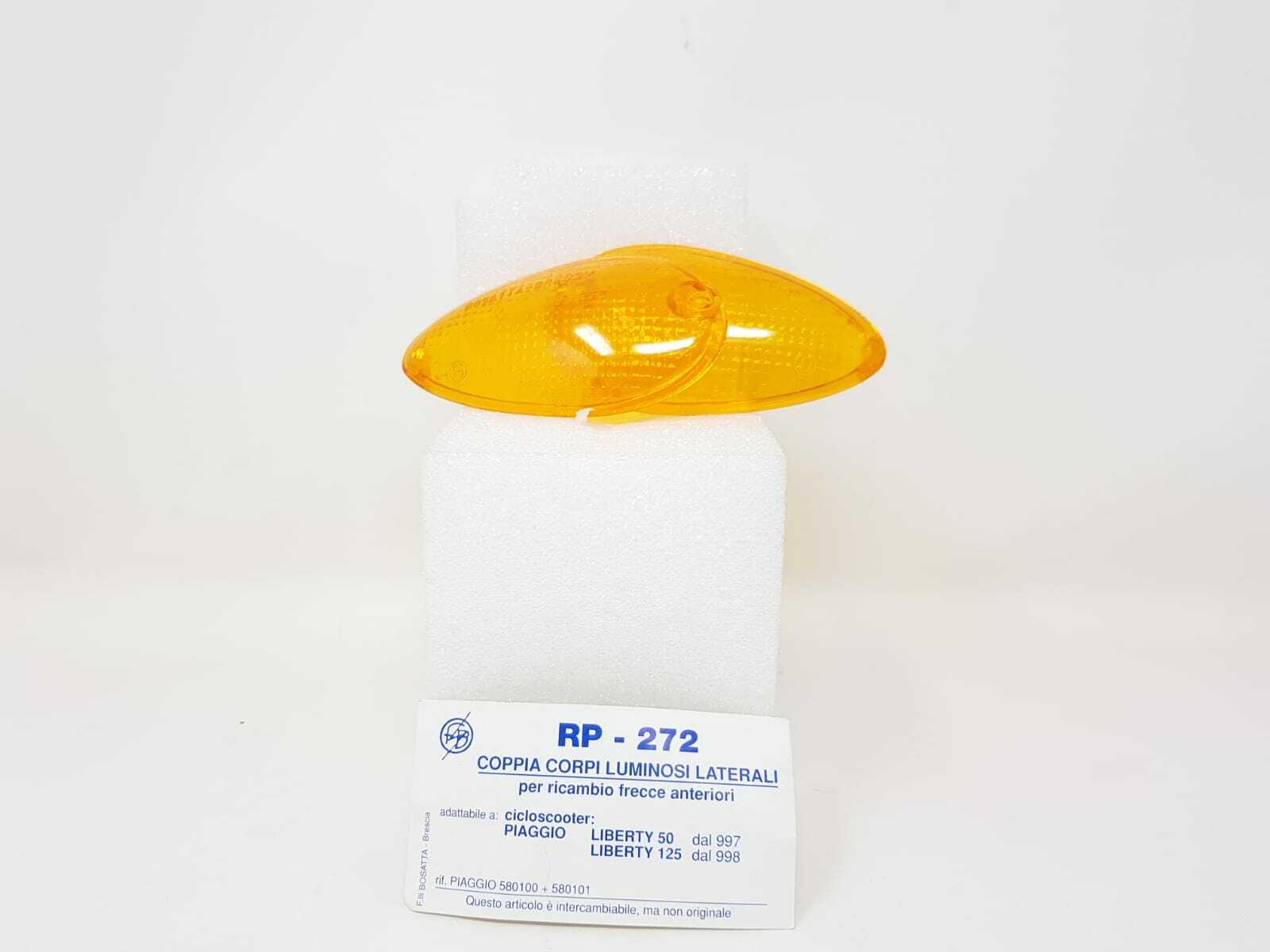 COPPIA GEMME FRECCE ANTERIORI PIAGGIO LIBERTY 50 - LIBERTY 125 BOSATTA RP272