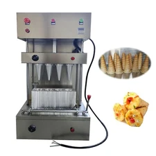 110V 4 Head Pizza Cone Forming Machine Spiral Shape Pizza Cone Forming Maker